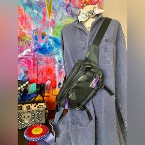 Super functional HEX Made in USA Camo crossbody Messenger Bum Bag Purae Unisex